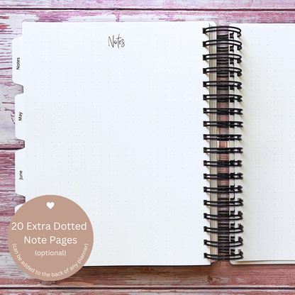 Personalized Monthly Planner - Dog Love