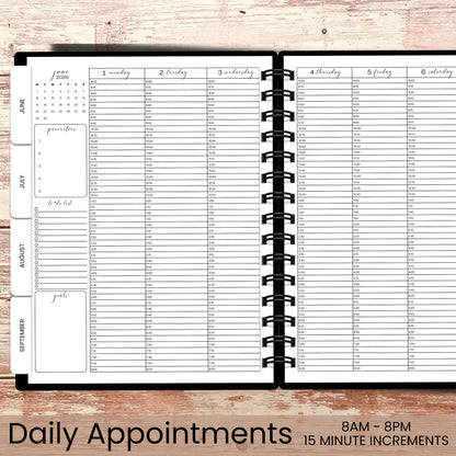 Custom Daily Appointment Book - Choose Your Cover