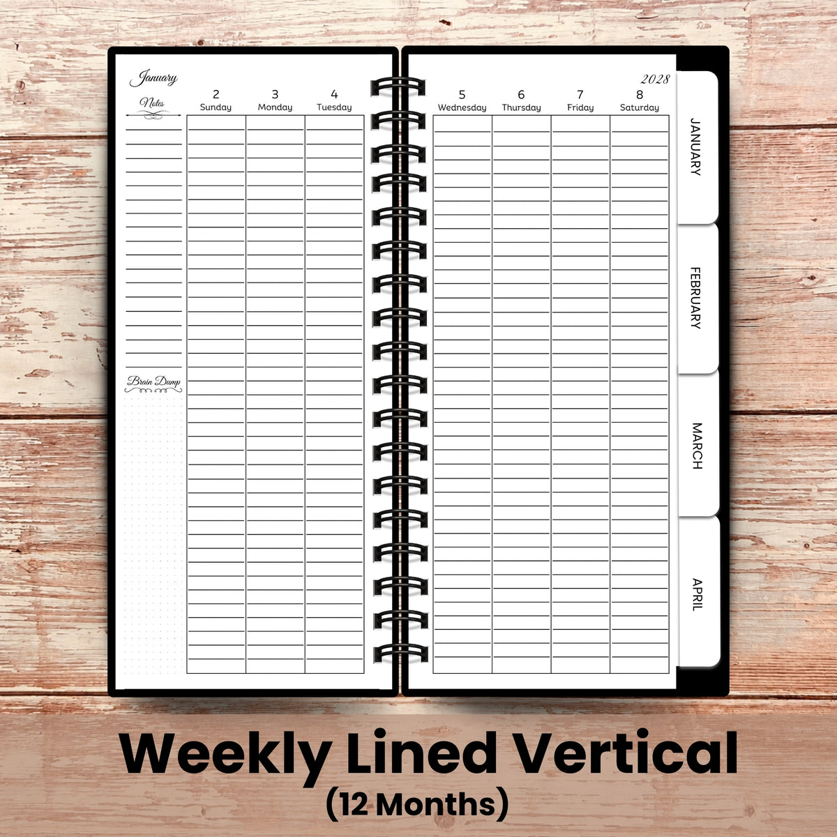 Artful Skinny Custom Planners – Choose Your Cover | 4.75" × 9.5"