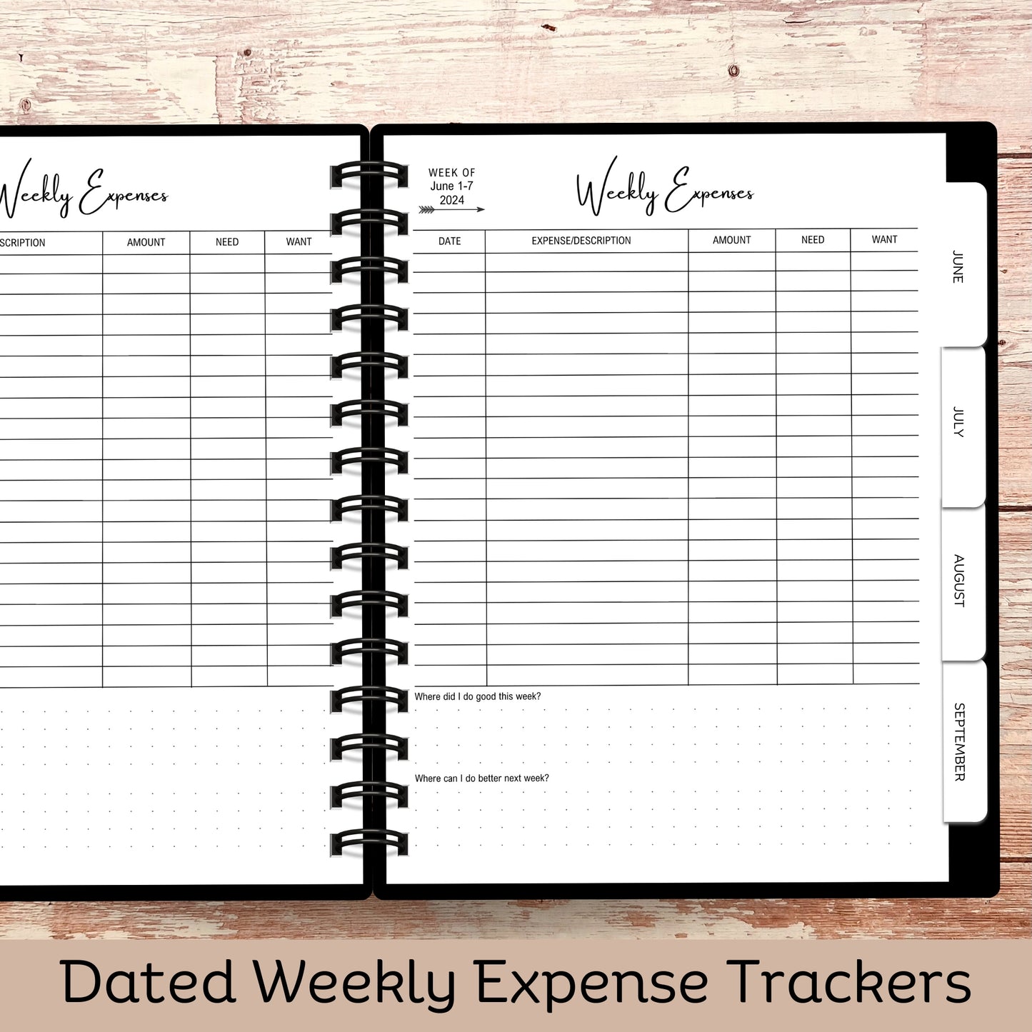 Custom Budget Planner - Money Wondering