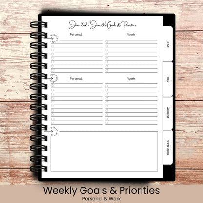 Romantic Port | All In One Custom Planner (Daily, Weekly & Monthly)