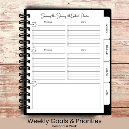 Ocean Whispers | All In One Custom Planner (Daily, Weekly & Monthly)