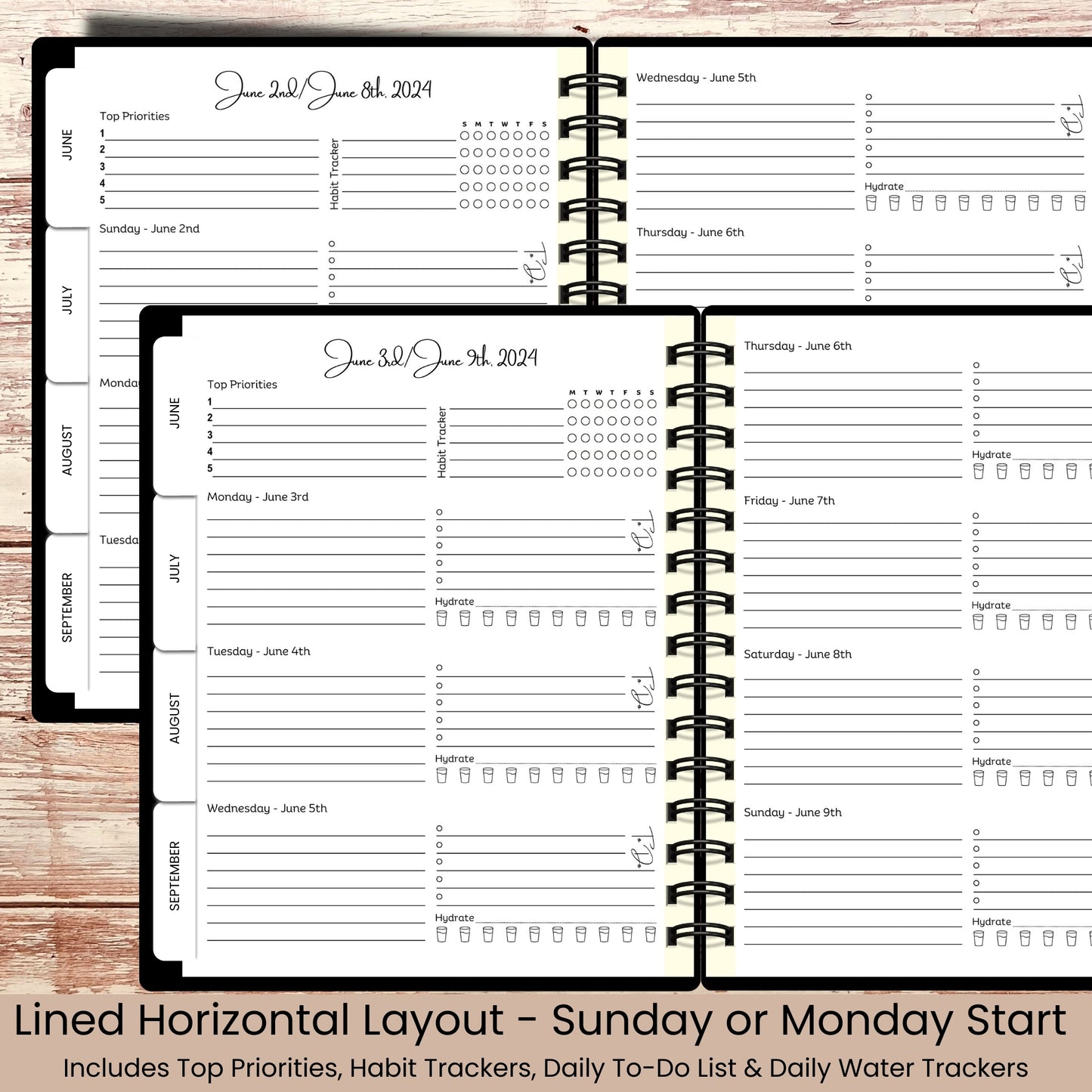 Springscape | All In One Custom Planner (Daily, Weekly & Monthly)