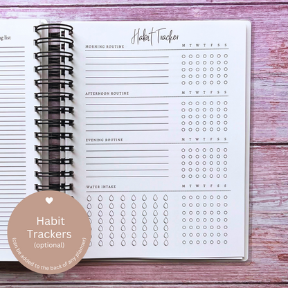 Personalized Monthly Planner - Coffee Time