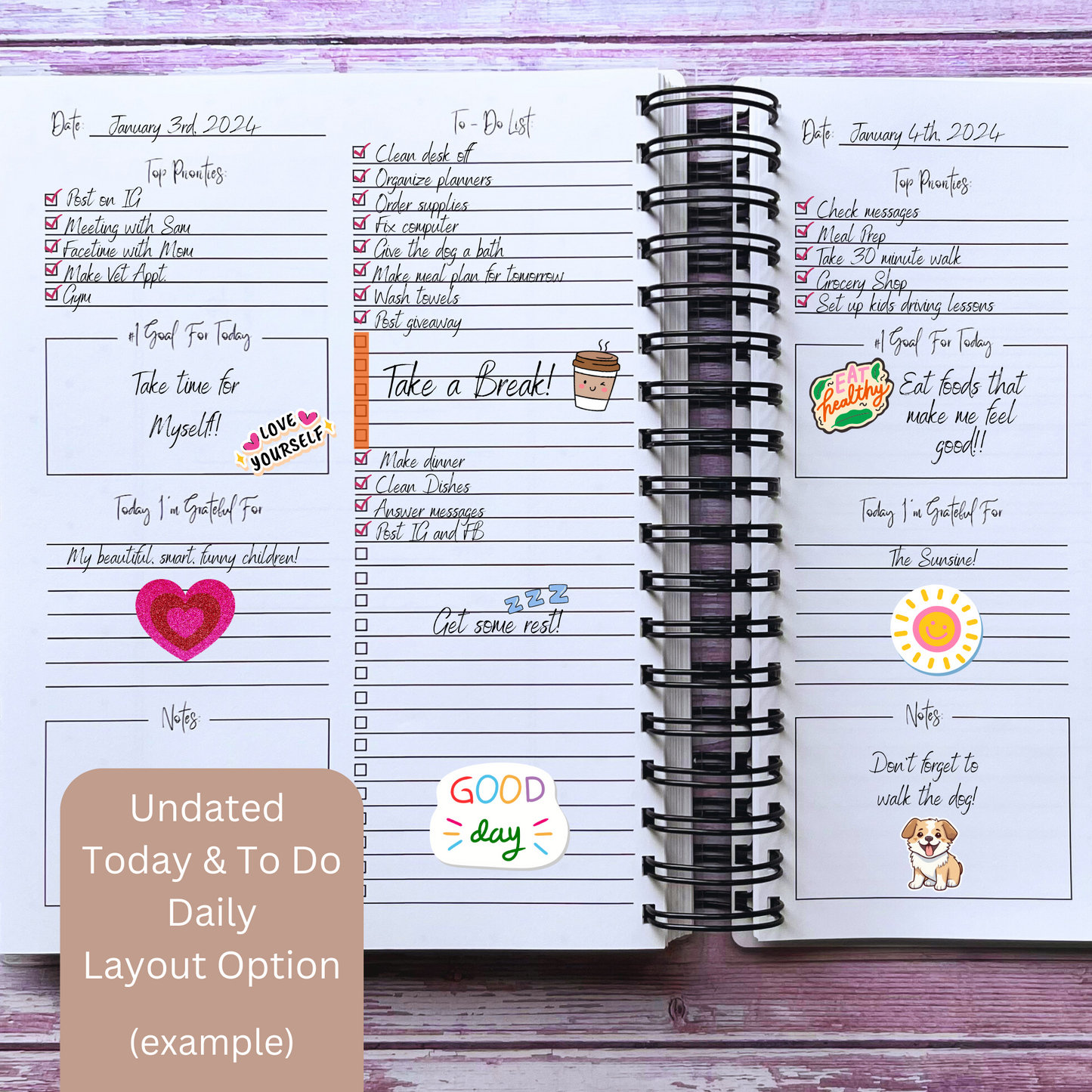 Celestial Light Custom Planner