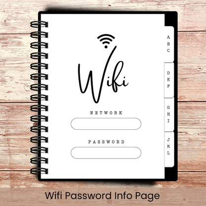 Personalized Password Log Book | Gothic Skull Garden