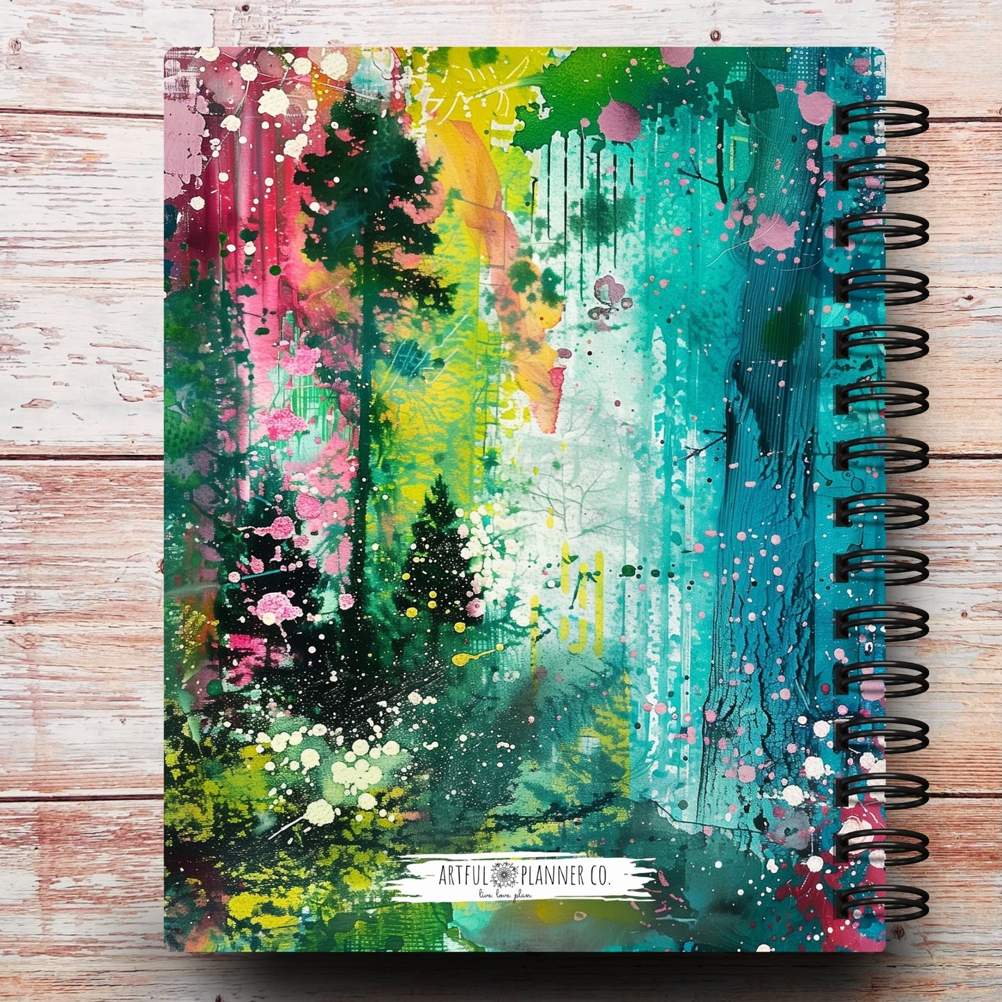 Abstract Forest | All In One Custom Planner (Daily, Weekly & Monthly)