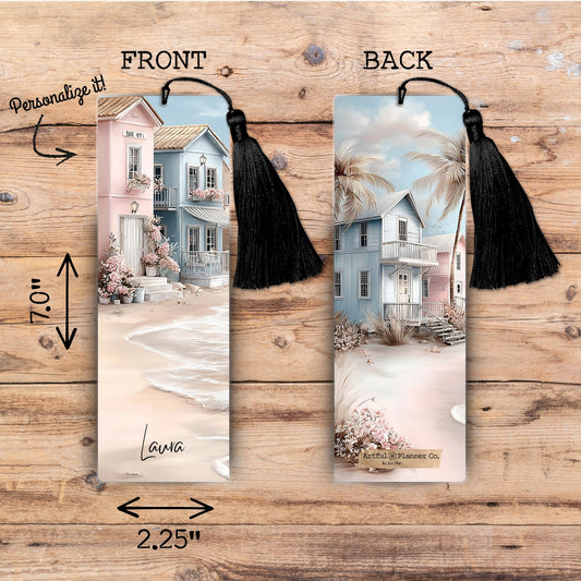 Beachy Lane Personalized Bookmark