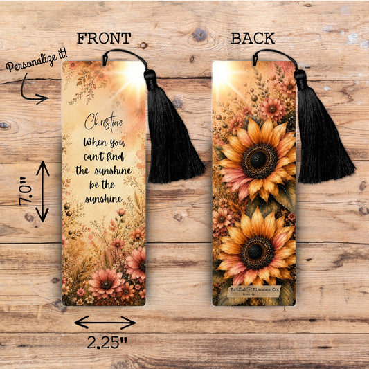 Be the Sunshine Personalized Bookmark