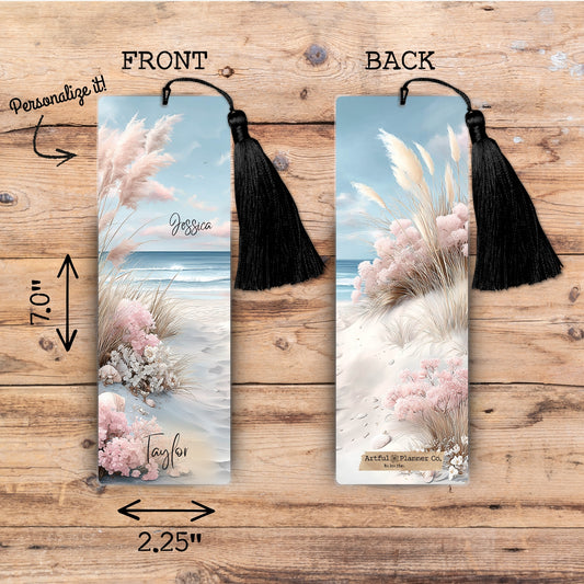 Dreamy Beach Personalized Bookmark