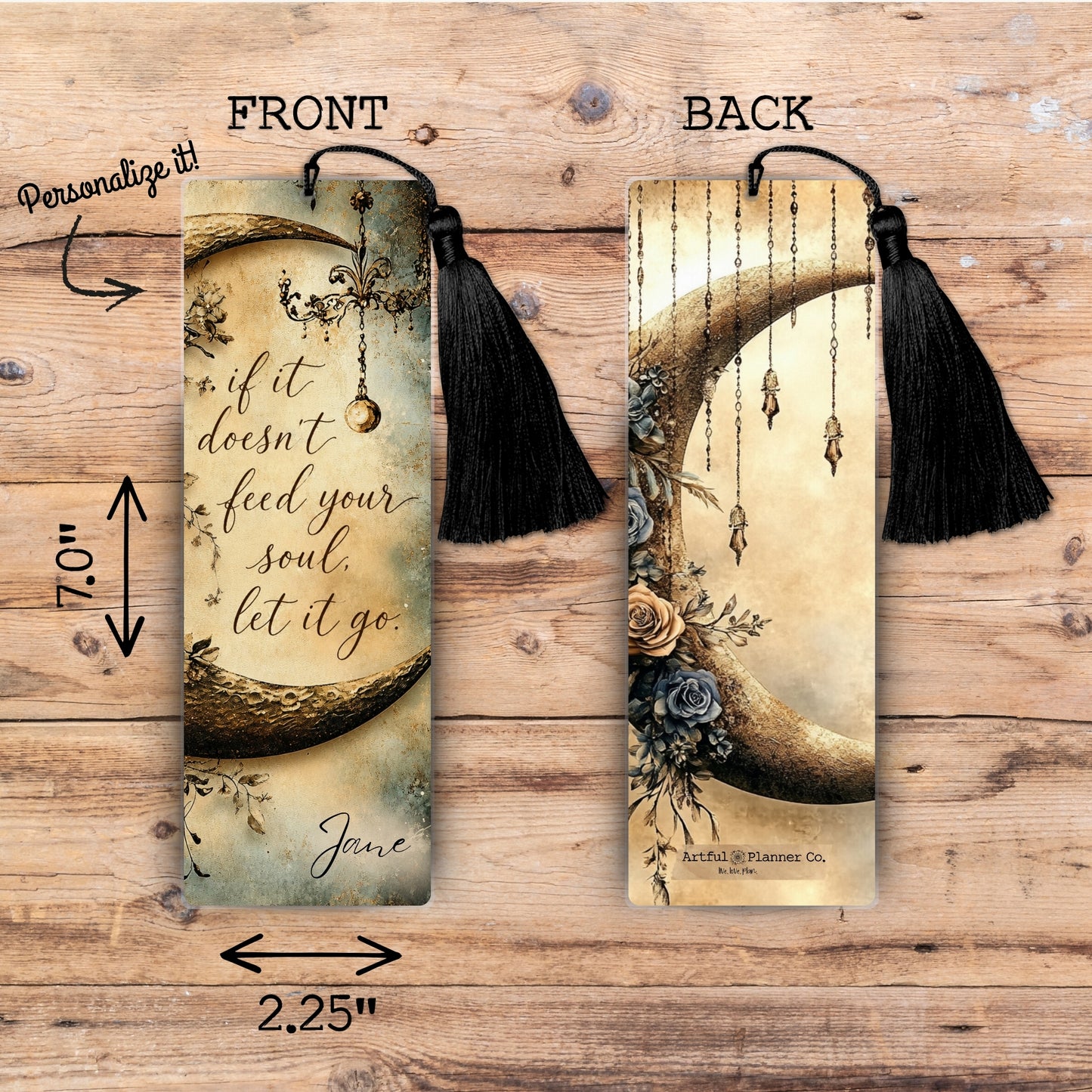 Feed Your Soul Personalized Bookmark