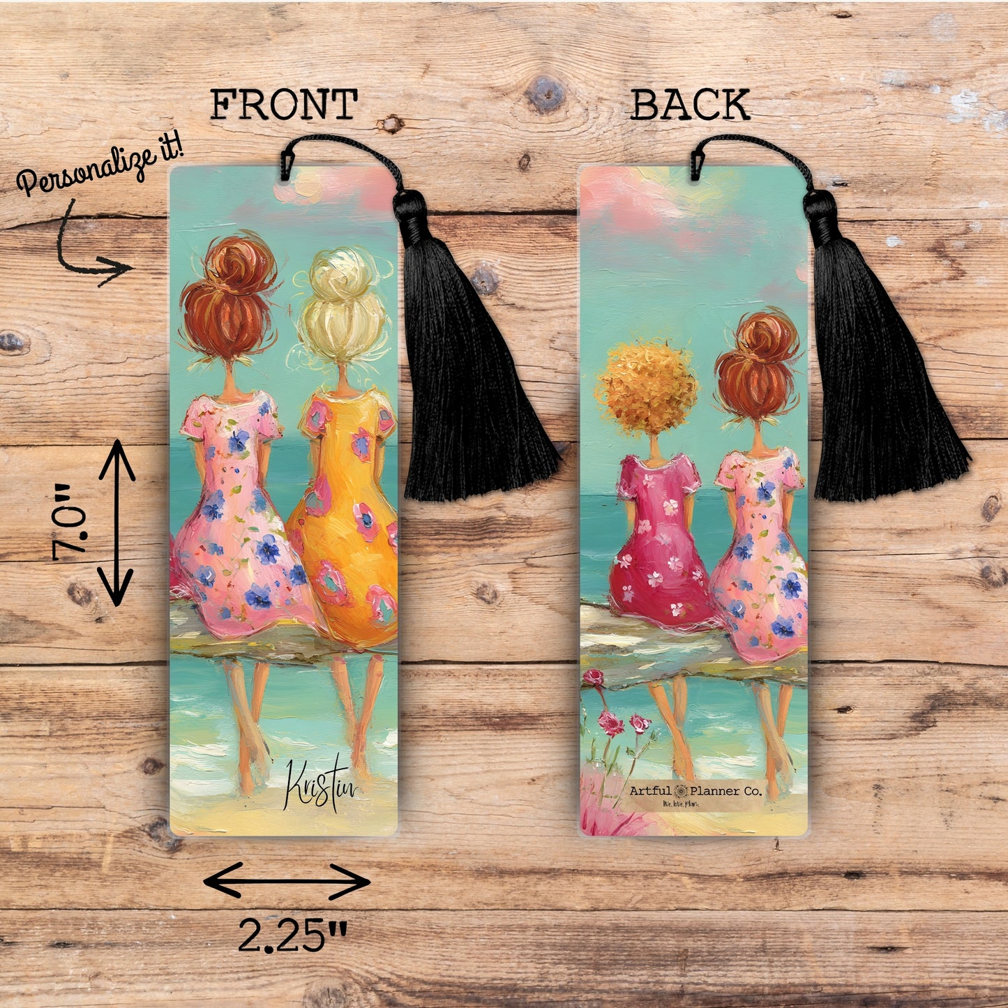 Girls Trip Personalized Bookmark