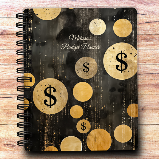 Custom Budget Planner - Black & Gold