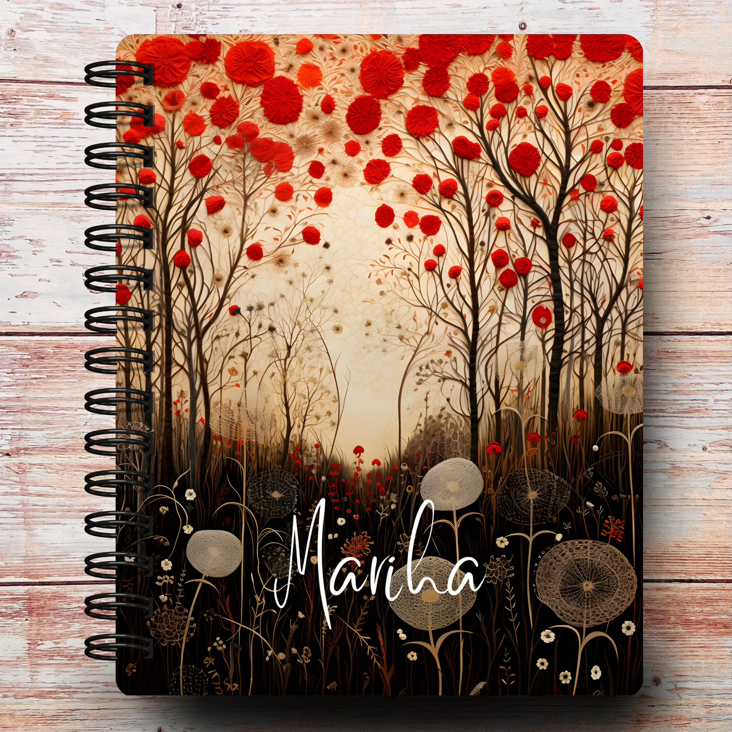 Gothic Poppies Custom Planner