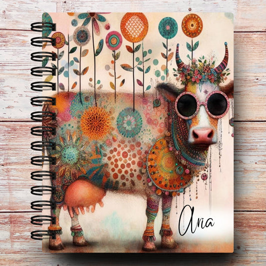 Hippie Cow | All In One Custom Planner (Daily, Weekly & Monthly)