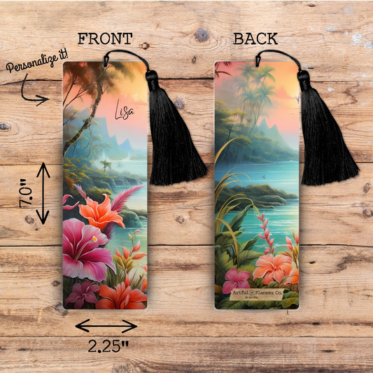 Island Oasis Personalized Bookmark