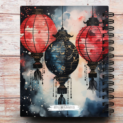 Lantern Wishes | All In One Custom Planner (Daily, Weekly & Monthly)