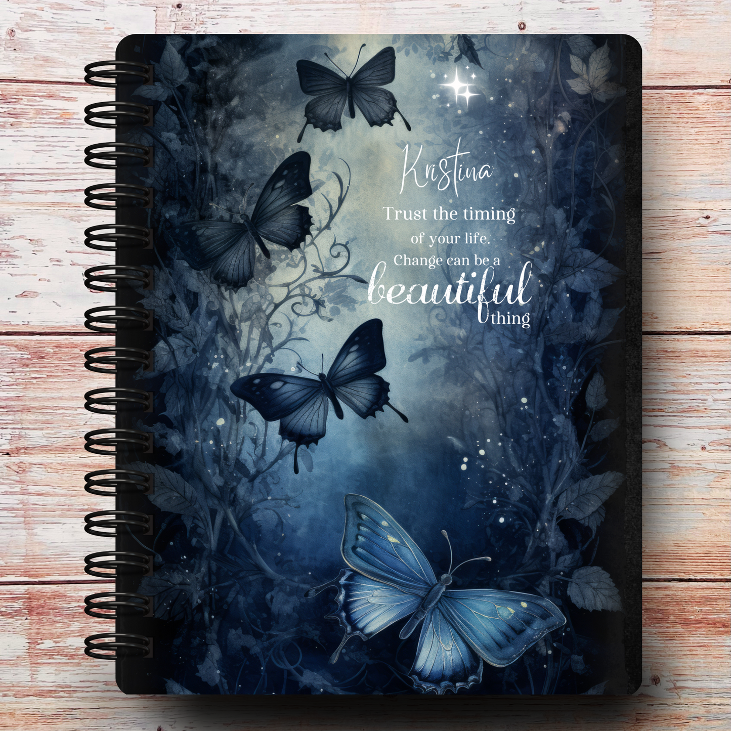 Midnight Butterflies Custom Planner