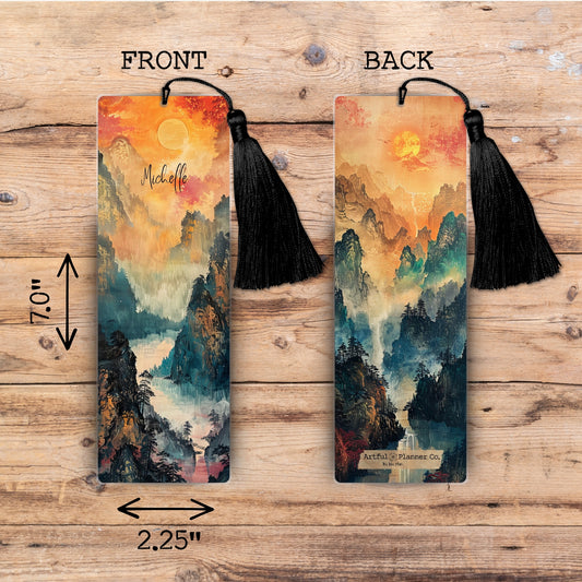 Mountain View Personalized Bookmark