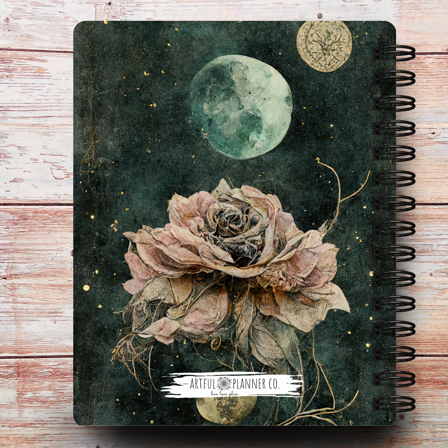 Mystical Moon Rose Custom Planner