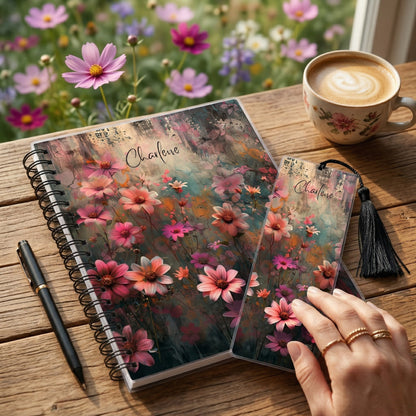 Nightfall Blossoms Personalized Bookmark
