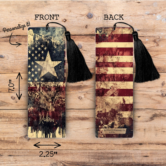 Patriotic America Personalized Bookmark