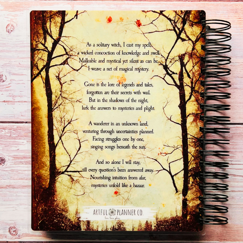 Personalized 6 Month Daily Planner | Solitary Witch