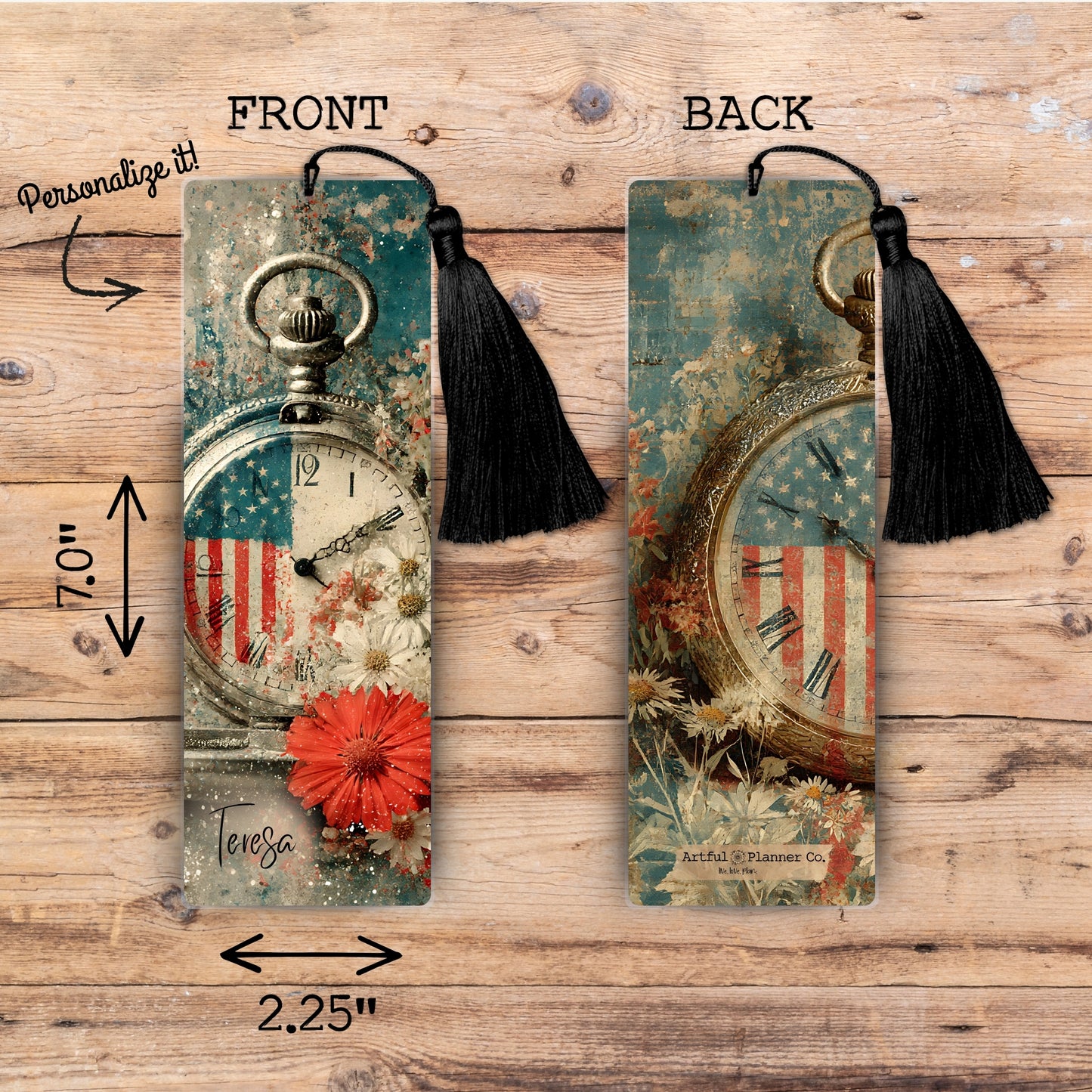 Timeless America Personalized Bookmark