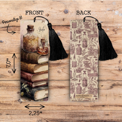 Vintage Apothecary Personalized Bookmark