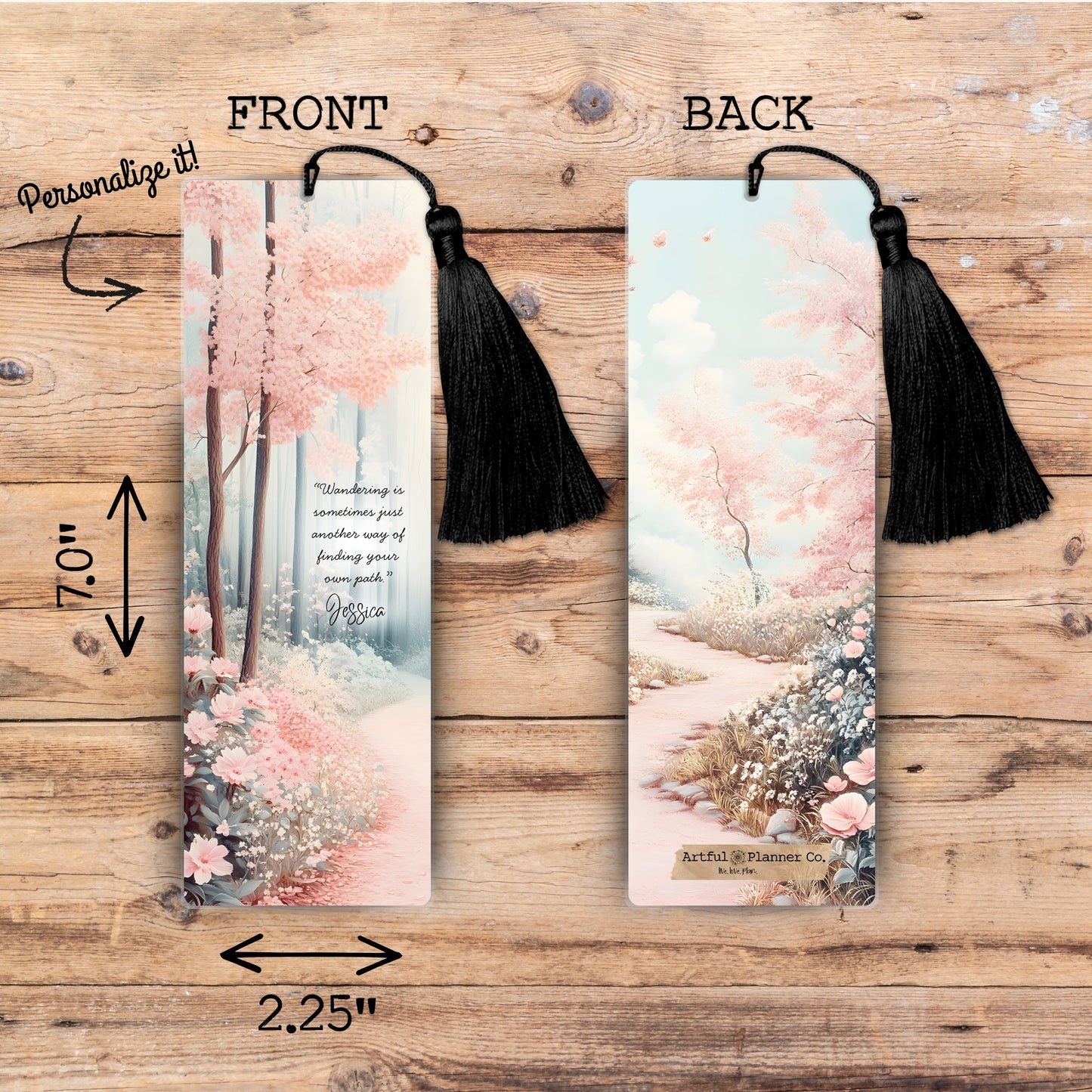 Wandering Path Personalized Bookmark