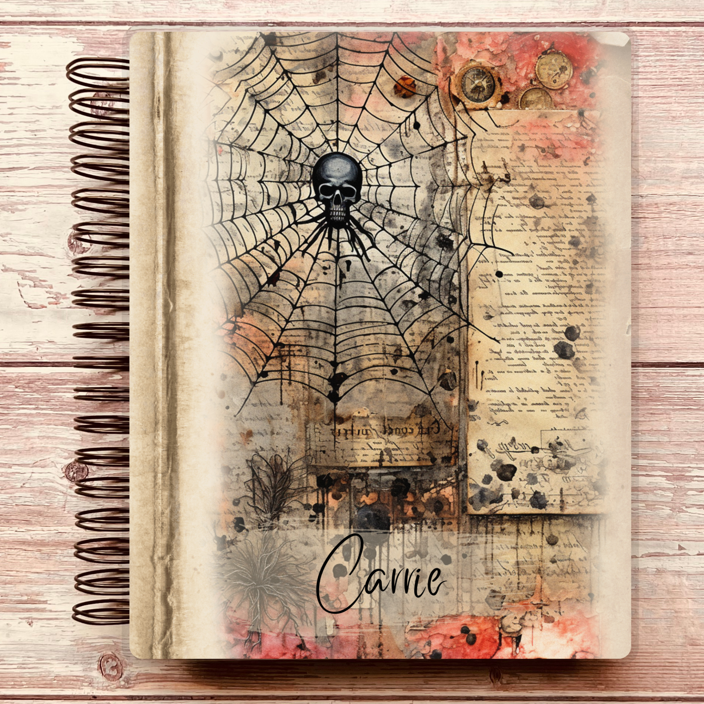 Webbed Skull Custom Planner