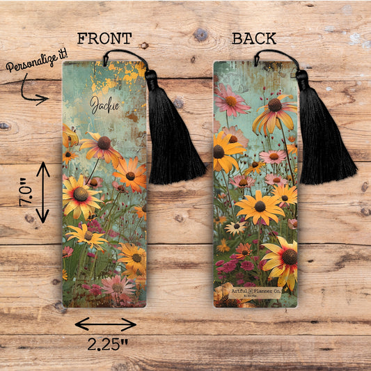 Wild Daisies Personalized Bookmark