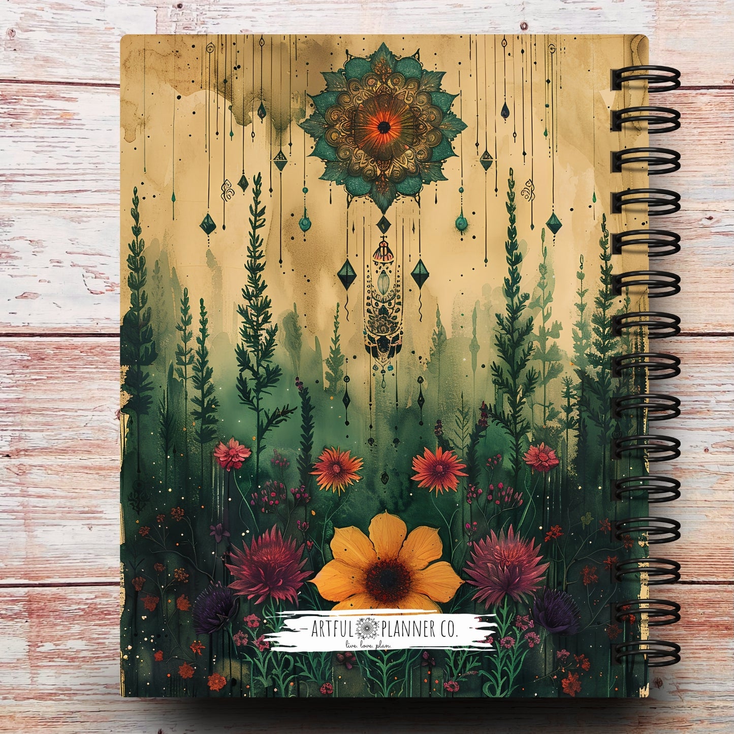 Boho Mandela | All In One Custom Planner (Daily, Weekly & Monthly)