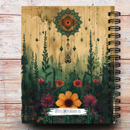 Boho Mandela | All In One Custom Planner (Daily, Weekly & Monthly)