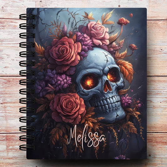 Hallow Floral Skull Custom Planner