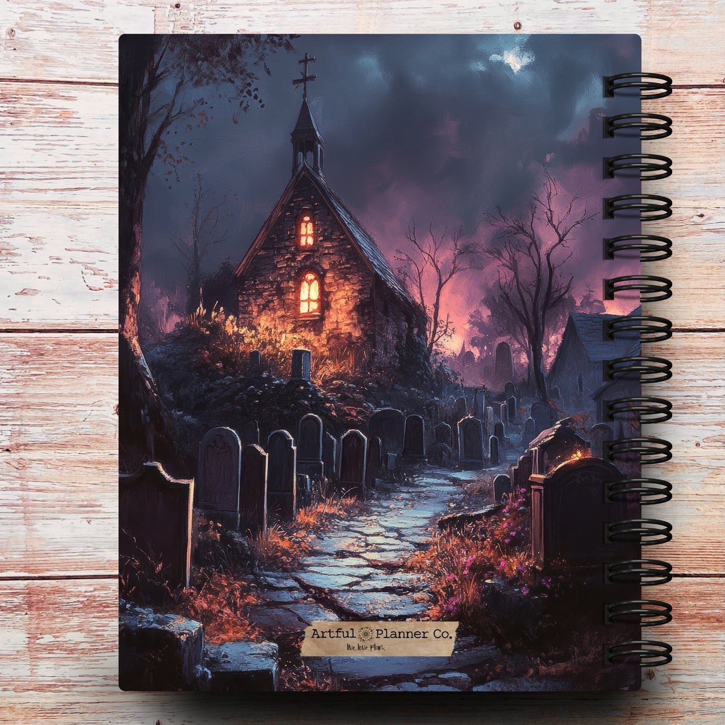 Hallow Floral Skull Custom Planner