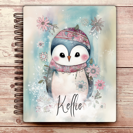 Snowy Penguin Personal Notebook Journal - Limited Edition