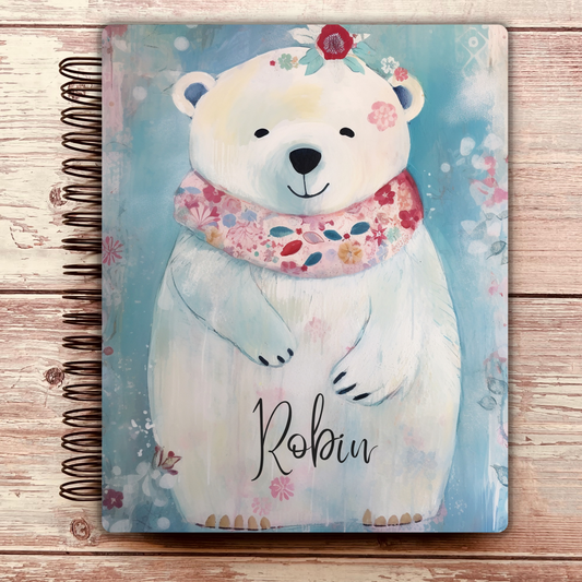 Winter Polar Bear Custom Planner