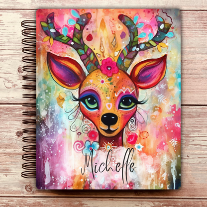 Festive Reindeer Personal Notebook Journal - Limited Edition