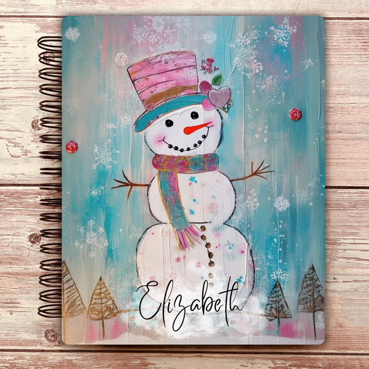 Festive Snowman Personal Notebook Journal - Limited Edition