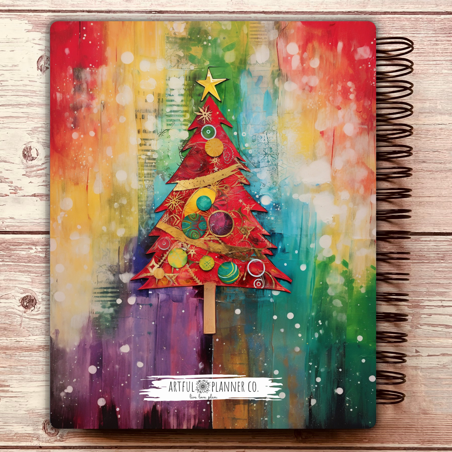 Festive Tree Personal Notebook Journal - Limited Edition