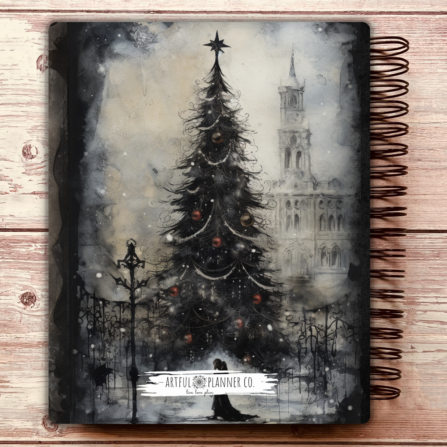 Gothic Christmas Castle Custom Planner