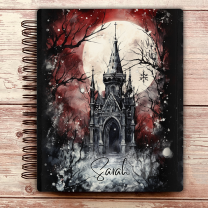 Gothic Christmas Castle Personal Notebook Journal - Limited Edition