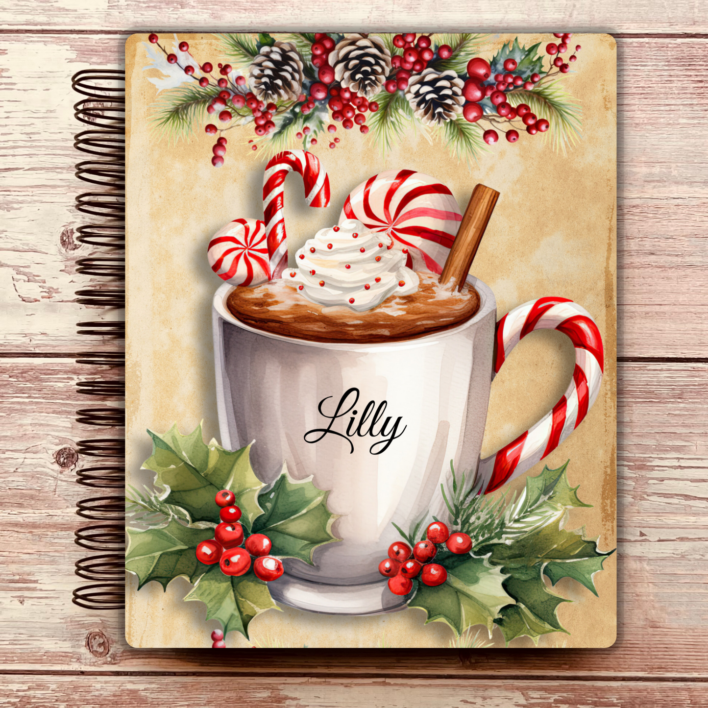 Peppermint Cocoa Custom Planner
