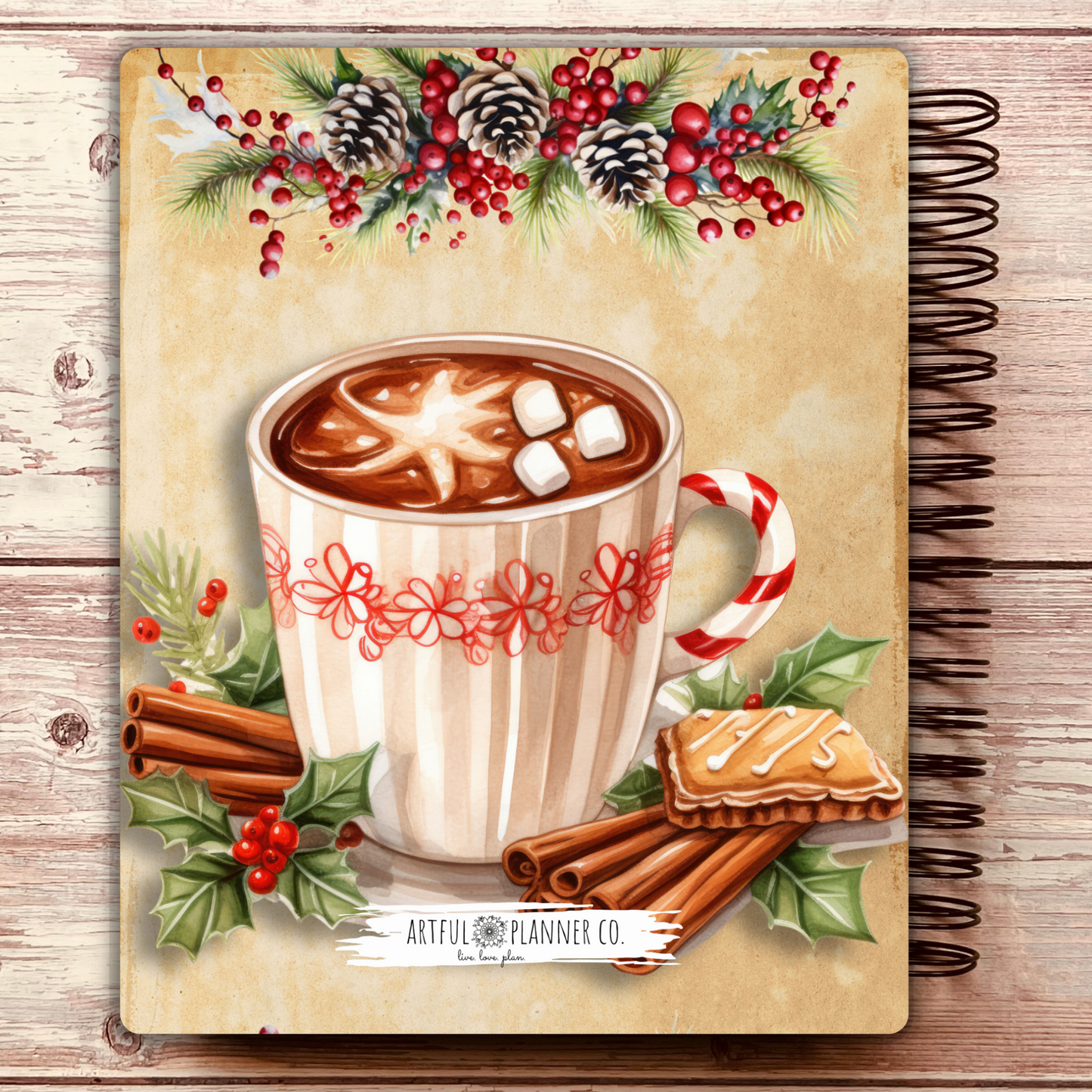 Peppermint Cocoa Custom Planner
