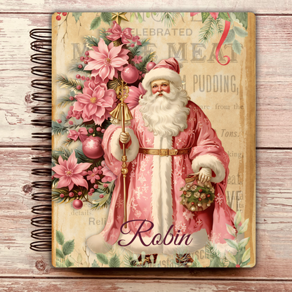 Pink Santa Custom Planner