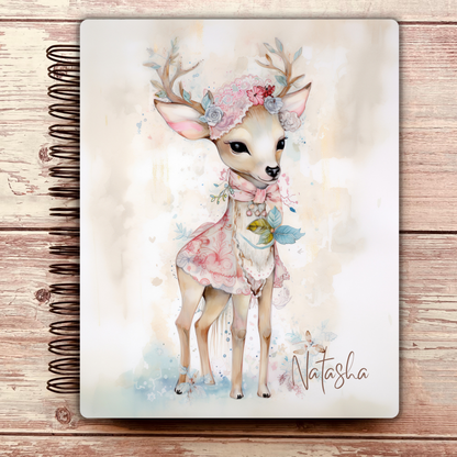Snowy Reindeer Personal Notebook Journal - Limited Edition
