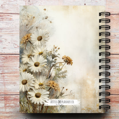 Midnight Daisies Custom Planner