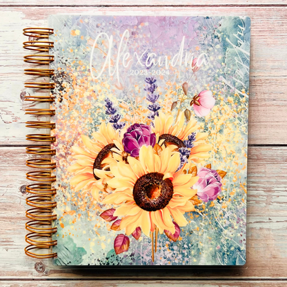 Fields of Sunflowers Custom Planner