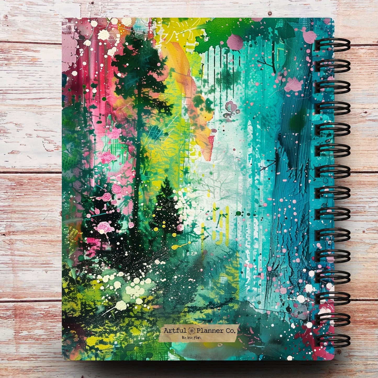 Abstract Forest | All In One Custom Planner (Daily, Weekly & Monthly)